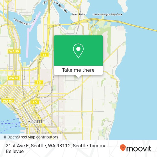 Mapa de 21st Ave E, Seattle, WA 98112