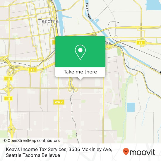 Keav's Income Tax Services, 3606 McKinley Ave map