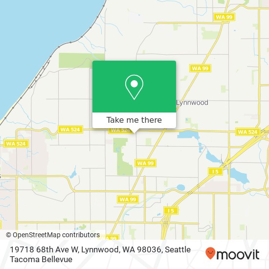 Mapa de 19718 68th Ave W, Lynnwood, WA 98036