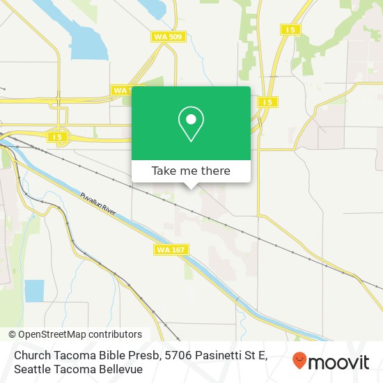 Church Tacoma Bible Presb, 5706 Pasinetti St E map