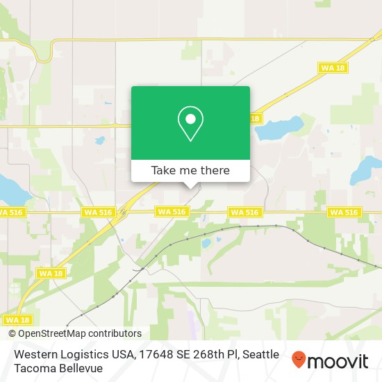 Mapa de Western Logistics USA, 17648 SE 268th Pl