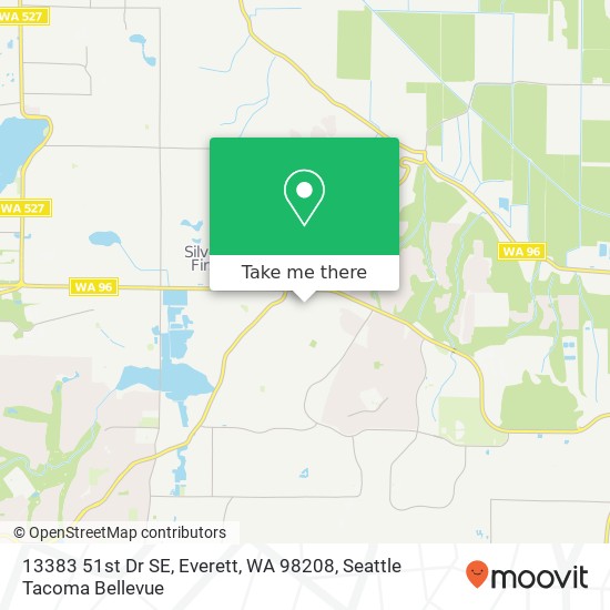 Mapa de 13383 51st Dr SE, Everett, WA 98208