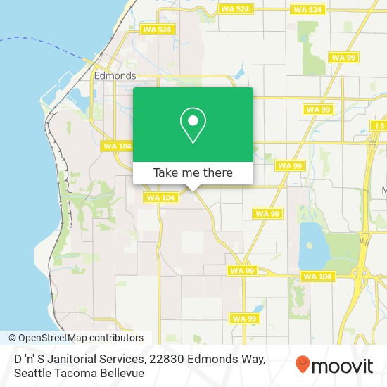 D 'n' S Janitorial Services, 22830 Edmonds Way map