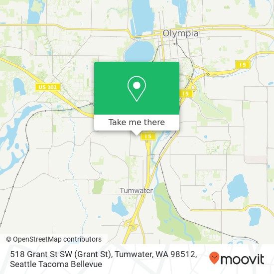 518 Grant St SW (Grant St), Tumwater, WA 98512 map