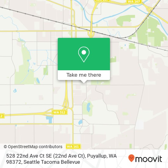 Mapa de 528 22nd Ave Ct SE (22nd Ave Ct), Puyallup, WA 98372