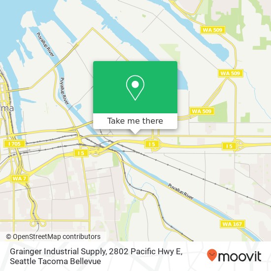 Mapa de Grainger Industrial Supply, 2802 Pacific Hwy E