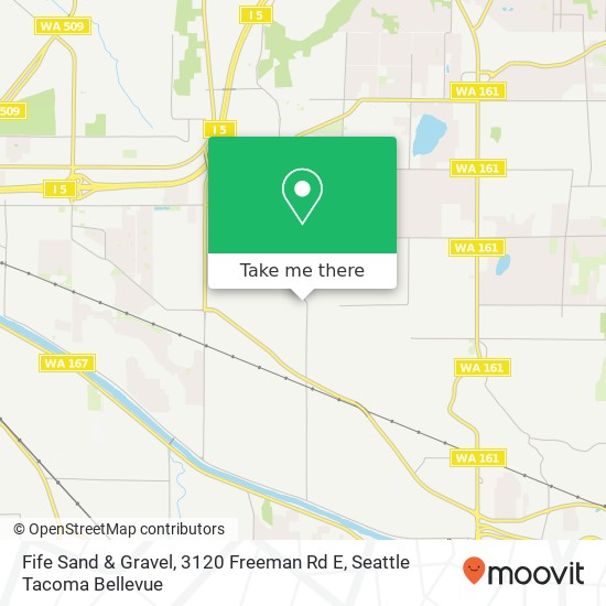 Mapa de Fife Sand & Gravel, 3120 Freeman Rd E