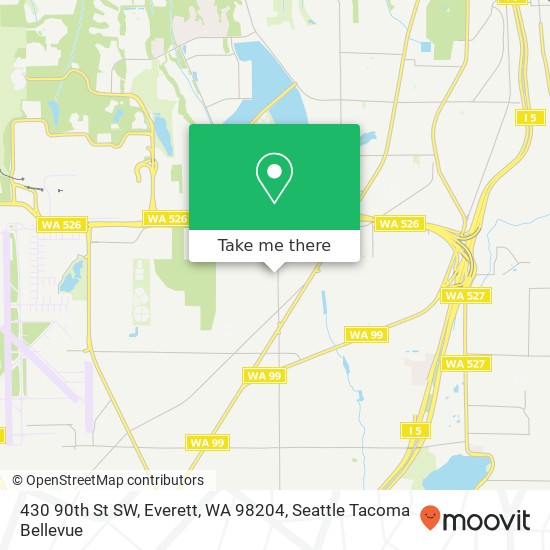 Mapa de 430 90th St SW, Everett, WA 98204