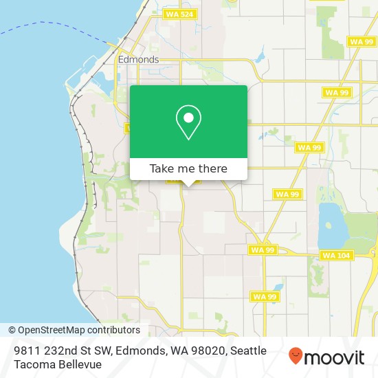 Mapa de 9811 232nd St SW, Edmonds, WA 98020