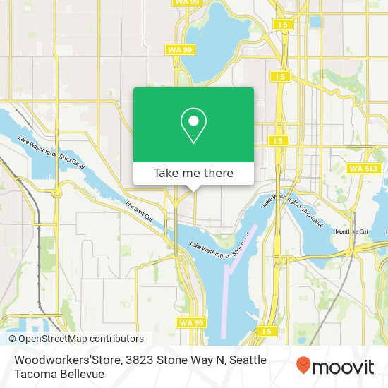Woodworkers'Store, 3823 Stone Way N map