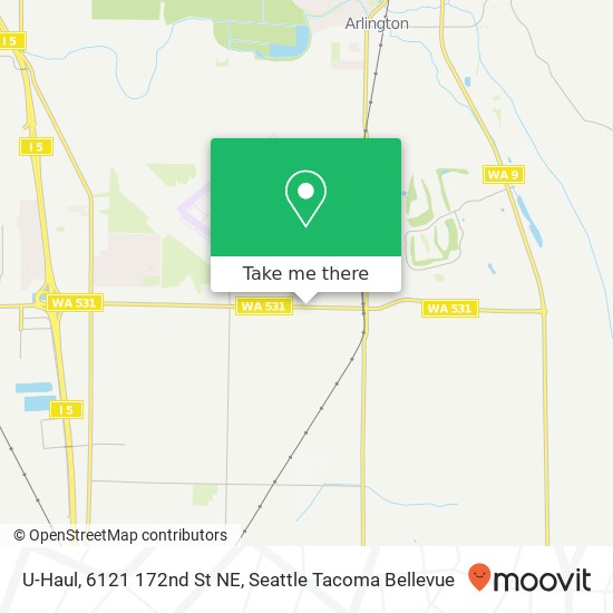 Mapa de U-Haul, 6121 172nd St NE