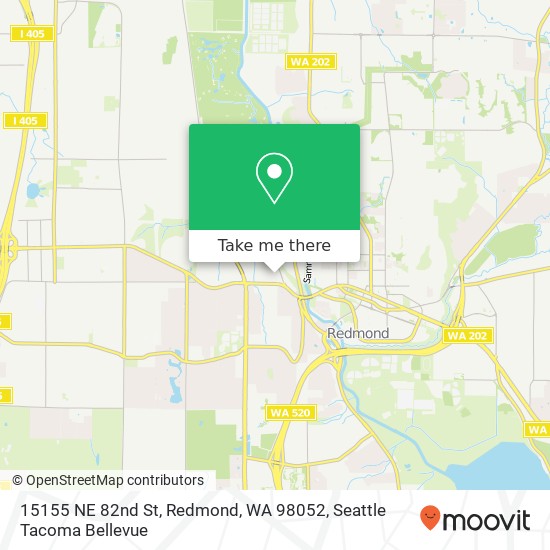 Mapa de 15155 NE 82nd St, Redmond, WA 98052