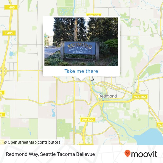 Mapa de Redmond Way, Redmond, WA 98052
