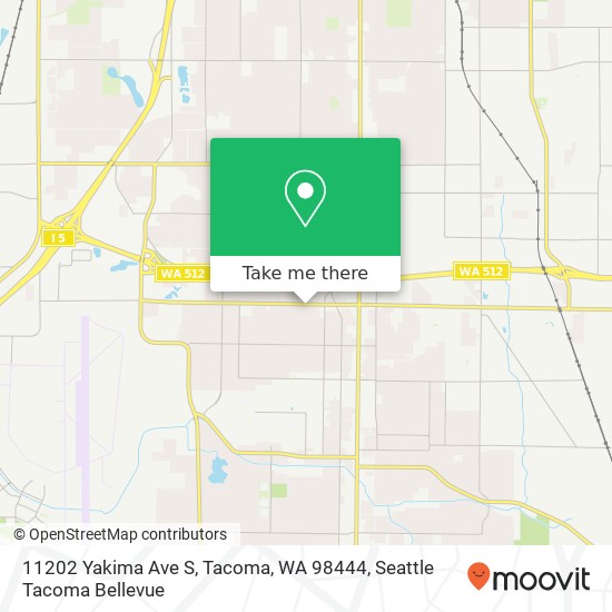 Mapa de 11202 Yakima Ave S, Tacoma, WA 98444