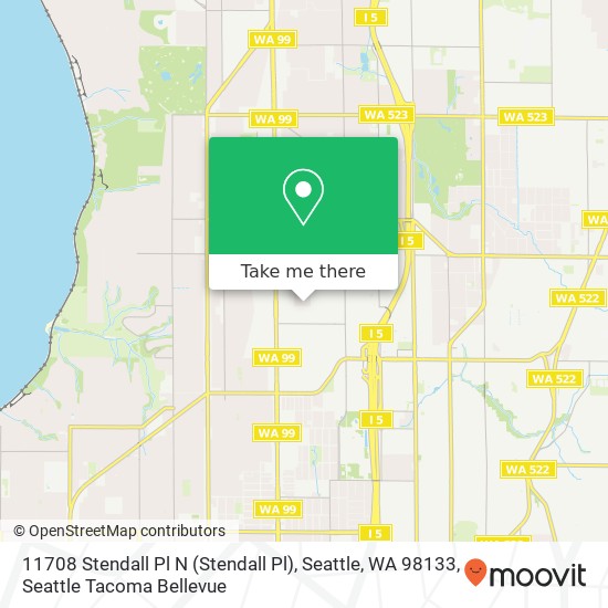 Mapa de 11708 Stendall Pl N (Stendall Pl), Seattle, WA 98133