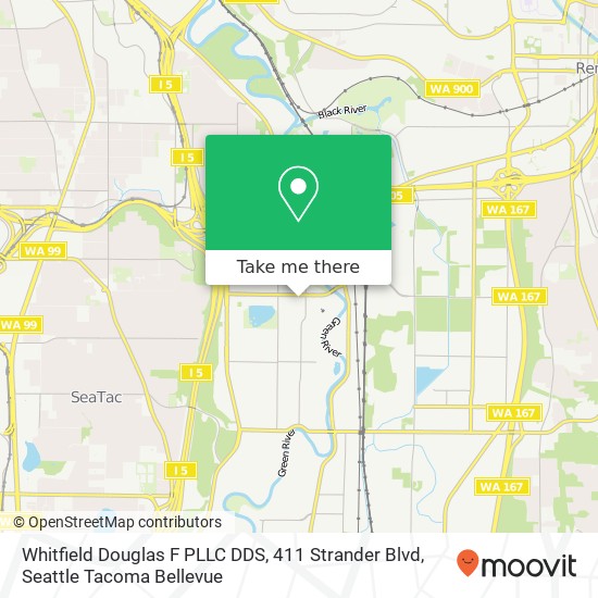 Whitfield Douglas F PLLC DDS, 411 Strander Blvd map