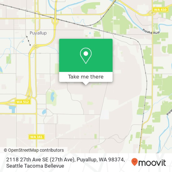 Mapa de 2118 27th Ave SE (27th Ave), Puyallup, WA 98374