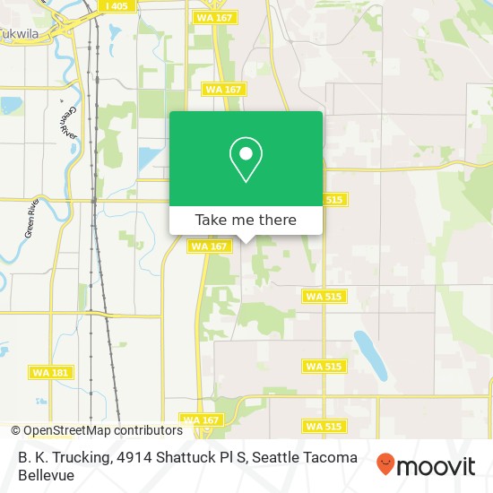 B. K. Trucking, 4914 Shattuck Pl S map