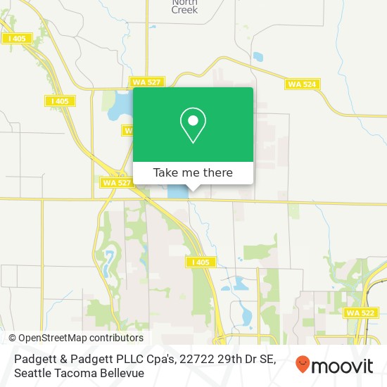 Mapa de Padgett & Padgett PLLC Cpa's, 22722 29th Dr SE