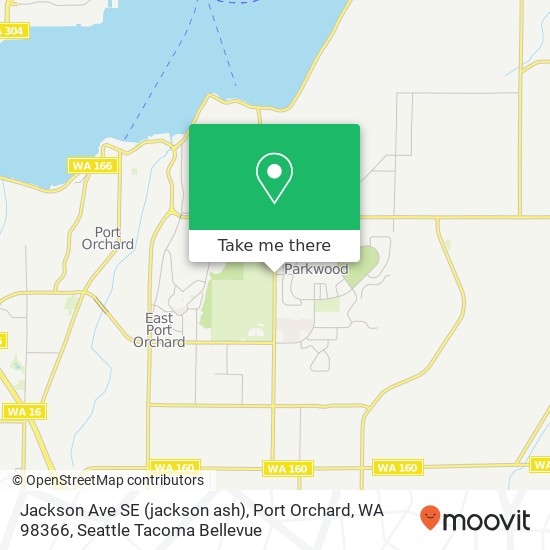 Mapa de Jackson Ave SE (jackson ash), Port Orchard, WA 98366