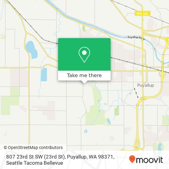 Mapa de 807 23rd St SW (23rd St), Puyallup, WA 98371