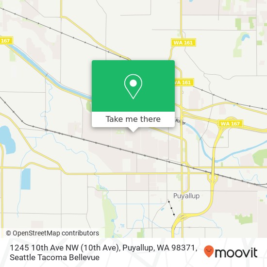 Mapa de 1245 10th Ave NW (10th Ave), Puyallup, WA 98371