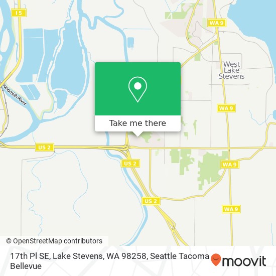 17th Pl SE, Lake Stevens, WA 98258 map