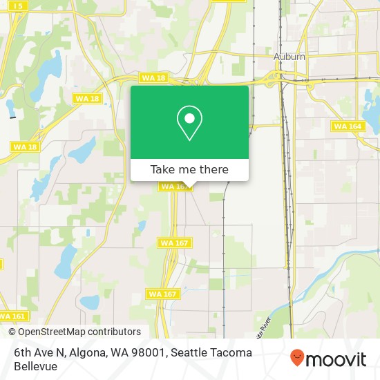 Mapa de 6th Ave N, Algona, WA 98001