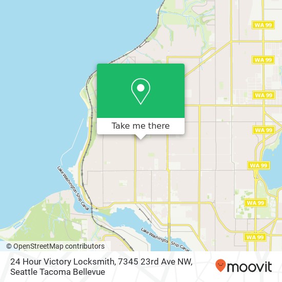 24 Hour Victory Locksmith, 7345 23rd Ave NW map