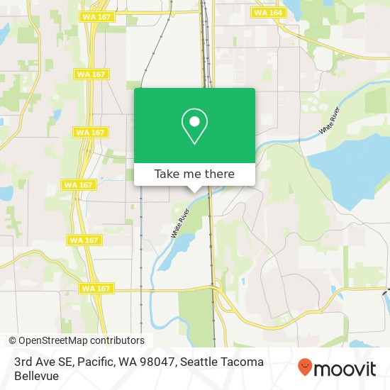 Mapa de 3rd Ave SE, Pacific, WA 98047