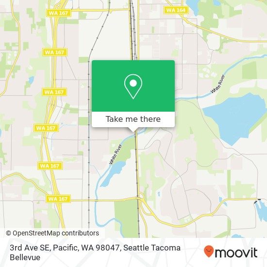Mapa de 3rd Ave SE, Pacific, WA 98047