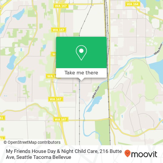 Mapa de My Friends House Day & Night Child Care, 216 Butte Ave