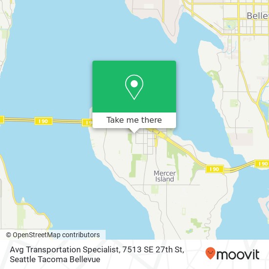 Mapa de Avg Transportation Specialist, 7513 SE 27th St