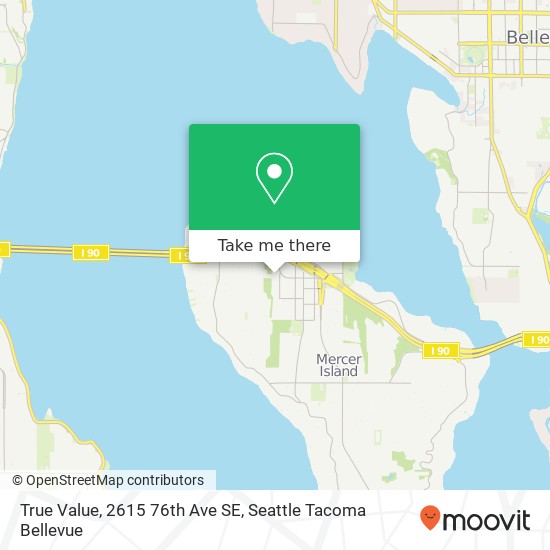 Mapa de True Value, 2615 76th Ave SE