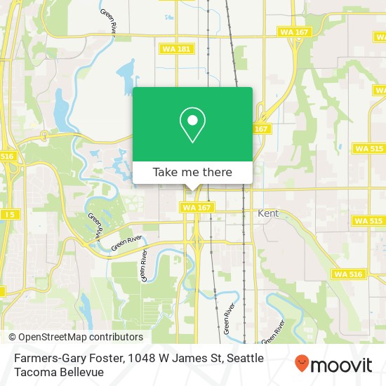 Mapa de Farmers-Gary Foster, 1048 W James St