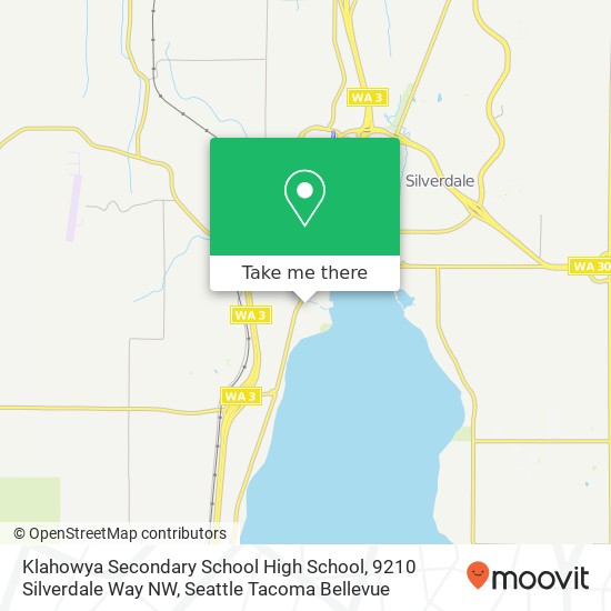 Mapa de Klahowya Secondary School High School, 9210 Silverdale Way NW