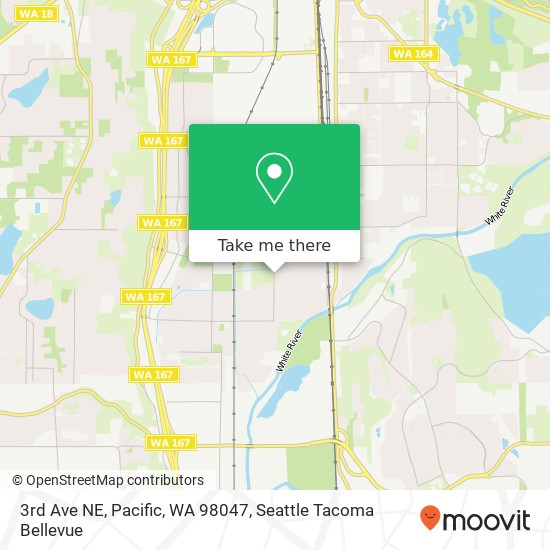 3rd Ave NE, Pacific, WA 98047 map