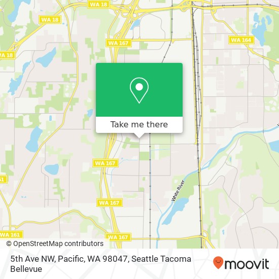 Mapa de 5th Ave NW, Pacific, WA 98047