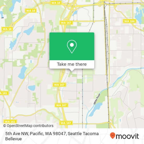 5th Ave NW, Pacific, WA 98047 map