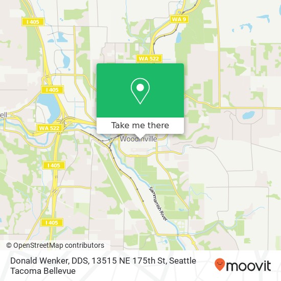 Donald Wenker, DDS, 13515 NE 175th St map