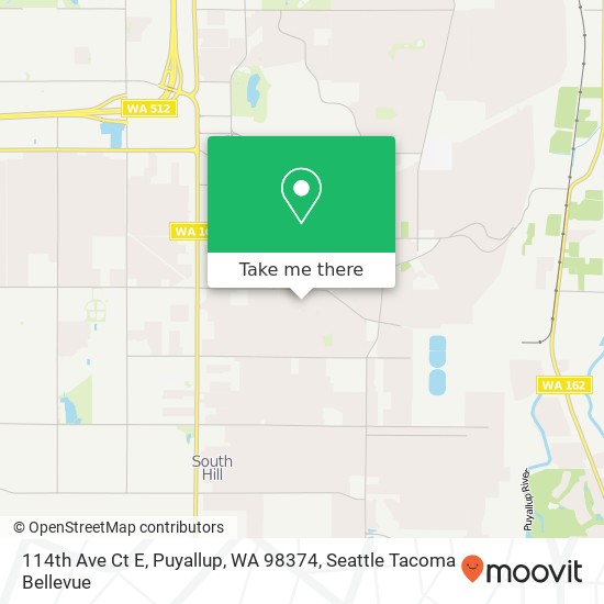 114th Ave Ct E, Puyallup, WA 98374 map