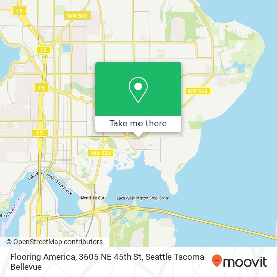 Mapa de Flooring America, 3605 NE 45th St