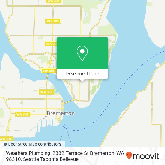 Mapa de Weathers Plumbing, 2332 Terrace St Bremerton, WA 98310