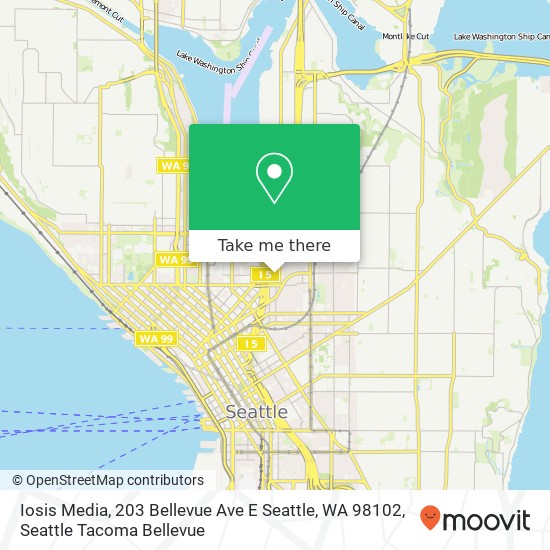 Mapa de Iosis Media, 203 Bellevue Ave E Seattle, WA 98102