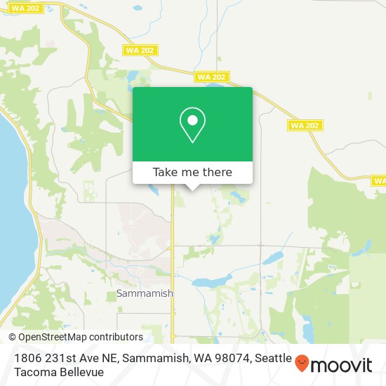 Mapa de 1806 231st Ave NE, Sammamish, WA 98074