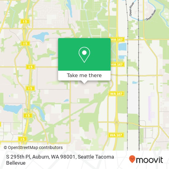 Mapa de S 295th Pl, Auburn, WA 98001