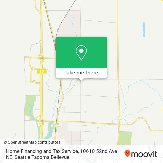 Mapa de Home Financing and Tax Service, 10610 52nd Ave NE