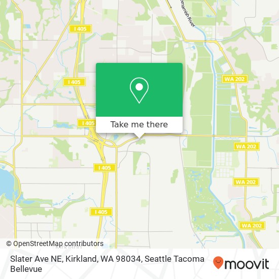 Mapa de Slater Ave NE, Kirkland, WA 98034