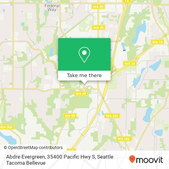 Abdre Evergreen, 35400 Pacific Hwy S map