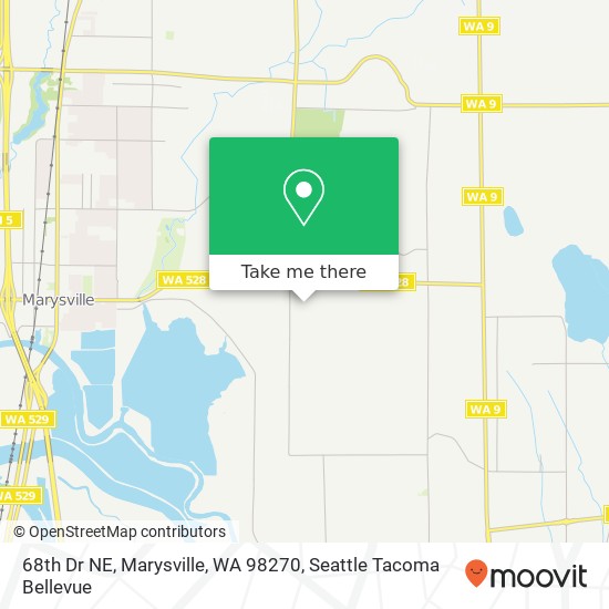 Mapa de 68th Dr NE, Marysville, WA 98270